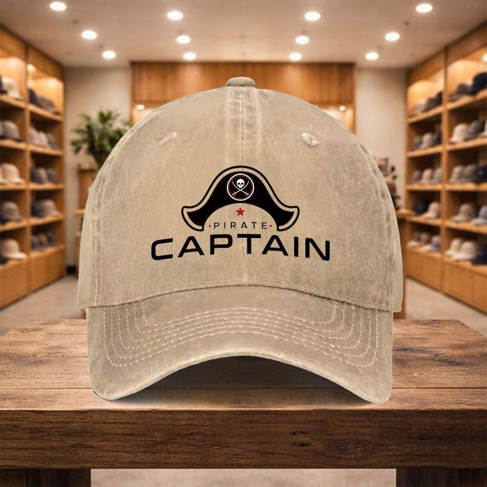 pc Pirate Captain Baseball Cap Adjustable Snapback Hat with Pirate Ship Wheel Lightweight Unisex Cap Suitable for Themed Parti