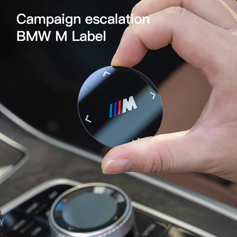 ZWVP7 Car Sticker Center Console Multimedia Protection Fine Polishing Button Knob Cover Trim Decor Sticker Interior For BMW G42 G30