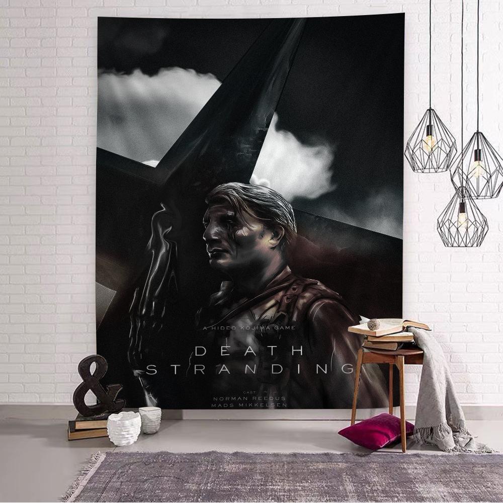 Горячая игра Death Stranding Напечатанный Большой Настенный Гобелен Дешевый Хиппи Настенный Подвес Богемские Настенные Гобелены Мандала Домашний Декор