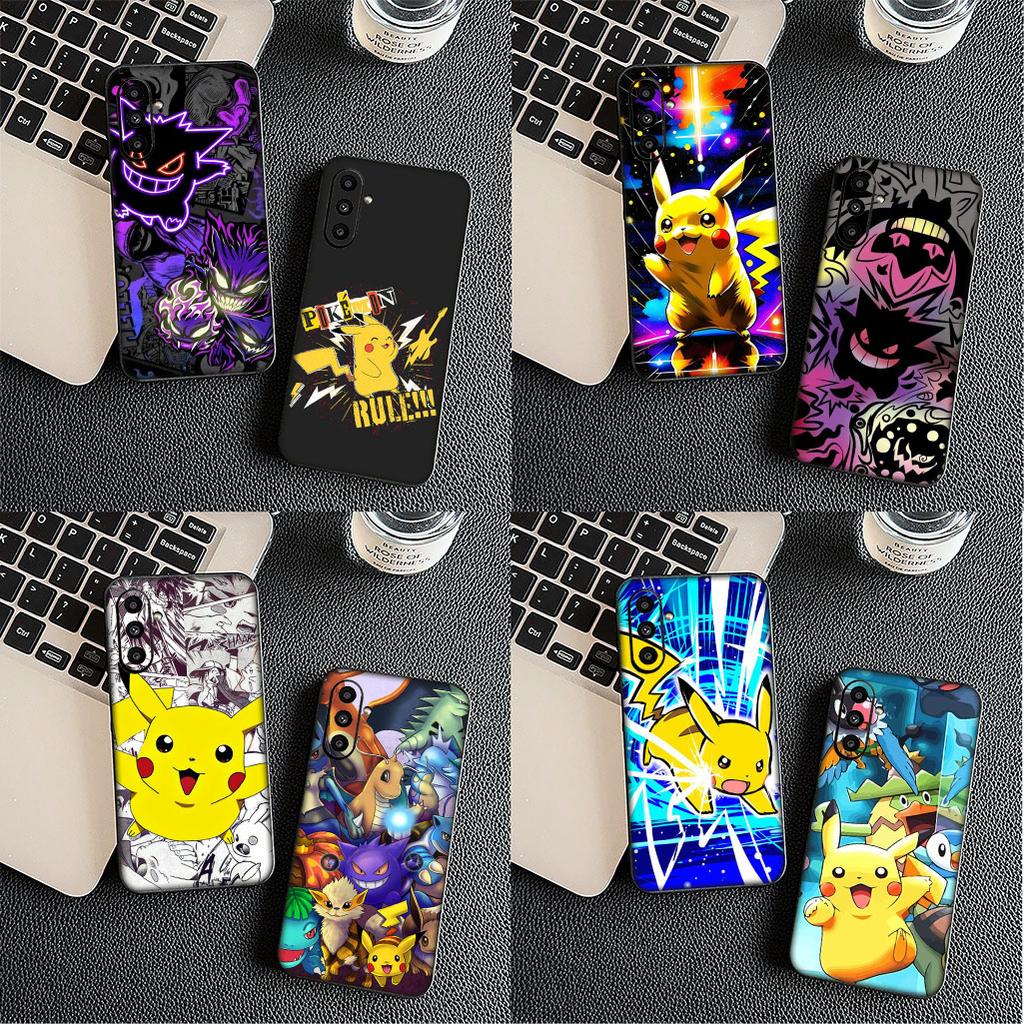 for Motorola Moto G86 G57 G67 G24 G15 G54 Power G13 G14 G34 G35 G45 G60 G53 G55 G64 G75 G72 Case P-Pokemons GO Gengar P-Pikachus