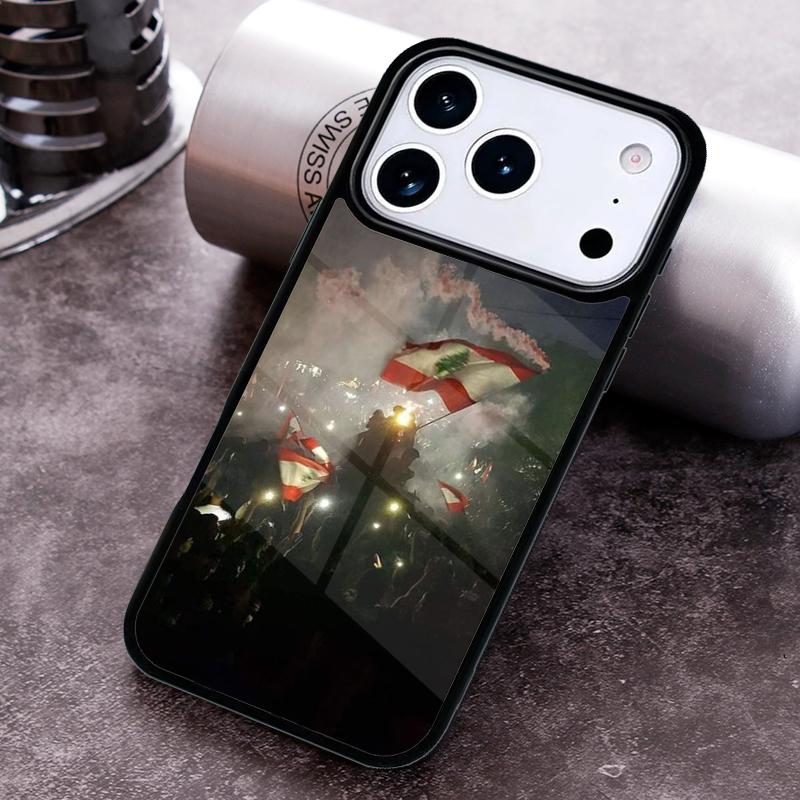 Чехол для телефона с флагом Ливана для iPhone 17 16 15 Pro Max Air 14 13 12 11 Plus Ударопрочный Capa Чехол