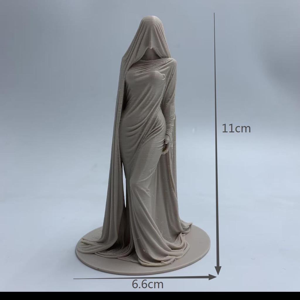3D Мистическая Маскированная Леди Маленькая Статуэтка Скульптура для Декора Дома