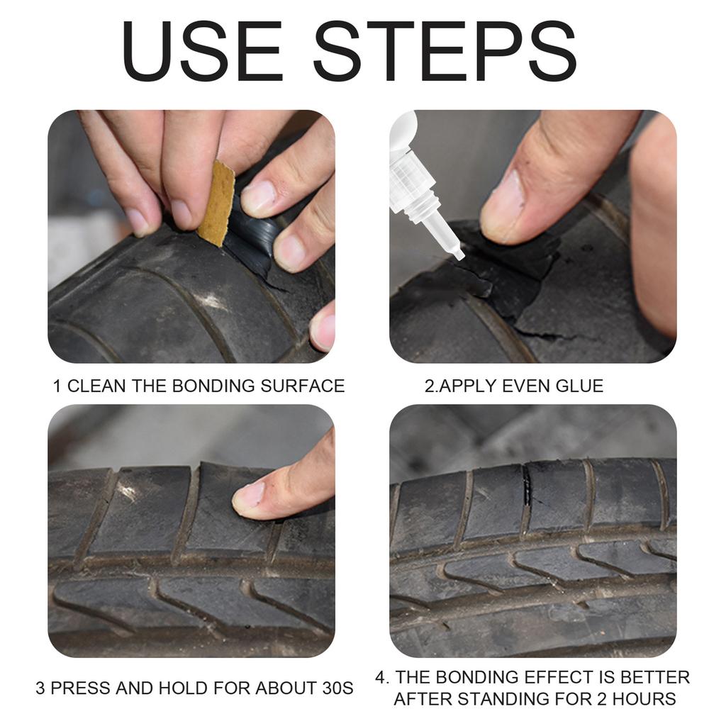 Клей для ремонта шин, резиновый клей для ремонта шин, мощный автомобильный клей, универсальный прочный клей-герметик, цементная жидкость для автомобилей и