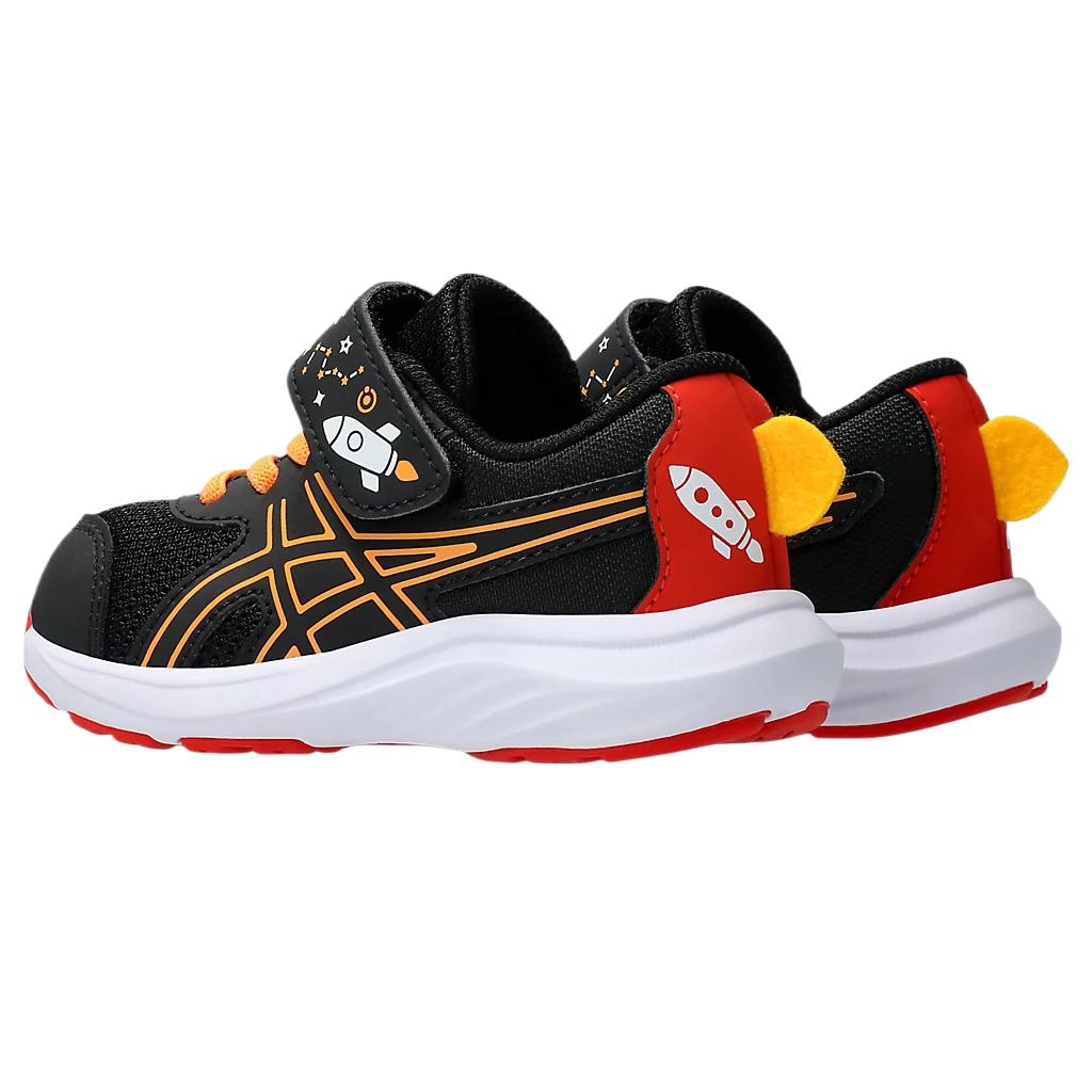 Asics Contend 9 TS School Yard Black Orange Pop Baby Sneakers 1014A365-001