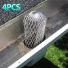 4pcs Silver Gutter Filter Mesh Eaves Roof Drainage Pipe Floor Drain Filter Drain Pipe Cover