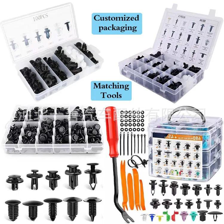 425PCS Universal Snap-in Fasteners for Ford & Chevrolet: Door Panel & Bumper Rivets