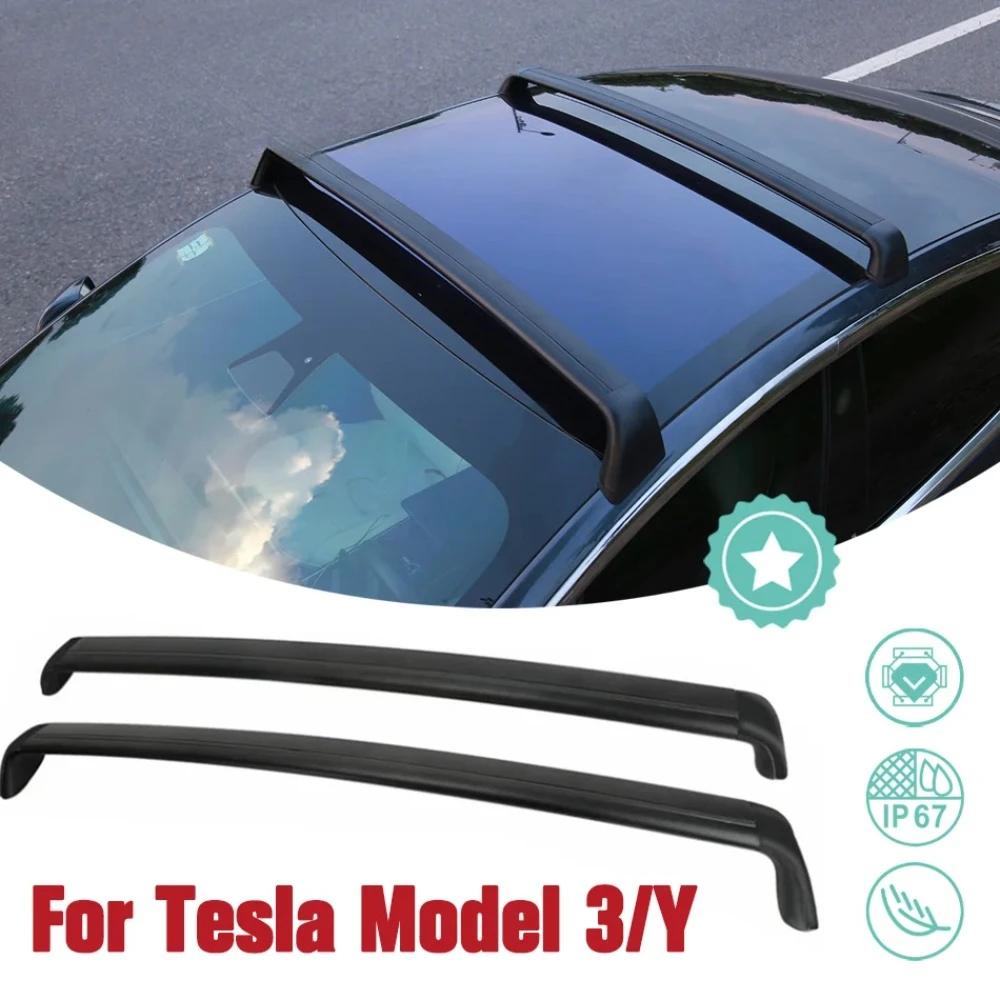 For Tesla Model Y / Model 3 2017-2026 Aluminum Transportation Tool Car Roof Cross Bars Rooftop Luggage Cargo Carrier Rack