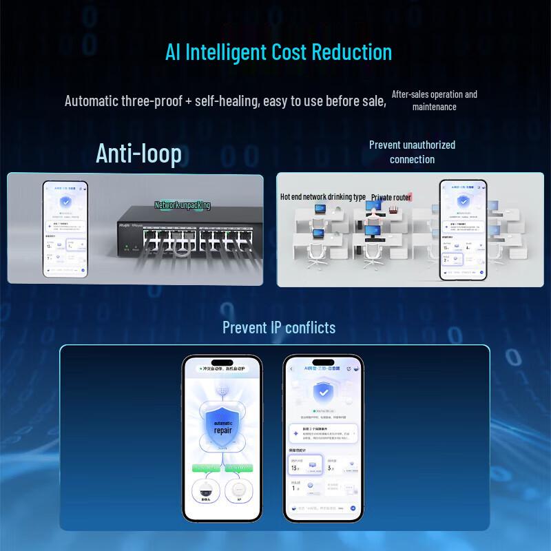 Ruijie RG-ES210GDS-E 8-Port Gigabit Managed Switch