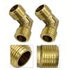 Elbow Connector Equal Male Elbow 16.5mm Air Compressor Fittings Brass Valve Elbow Coupler High Work Efficiency