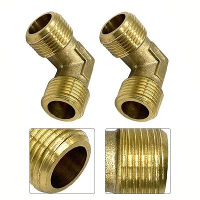 Угловой соединитель, равносторонний, с наружной резьбой, 16,5 мм, фитинги для воздушных компрессоров, латунный клапан, угловая муфта, высокая эффективность работы