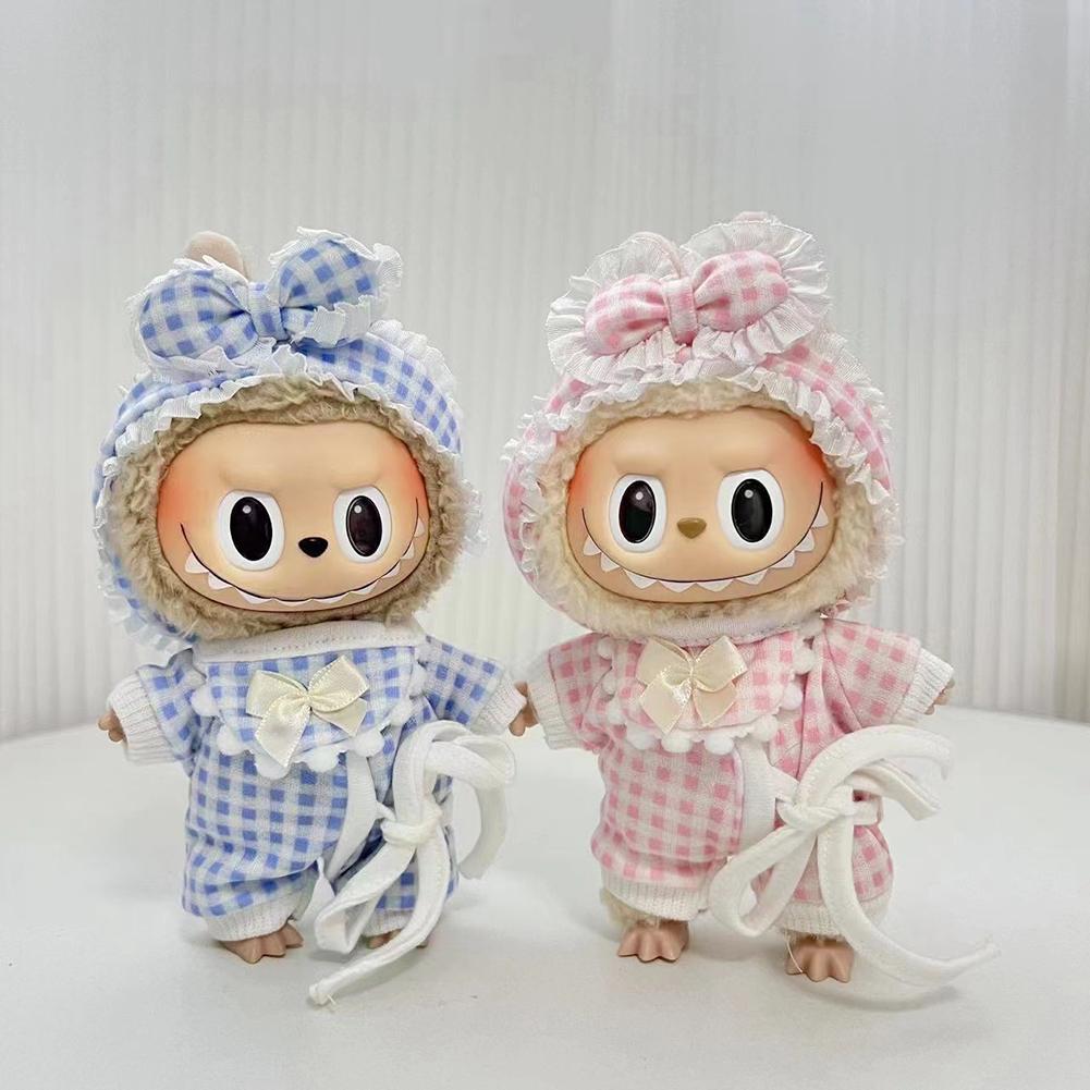 Для куклы Labubu Одежда Модная одежда Толстовки Кукольная одежда Цветовые толстовки Кукольные аксессуары Милые украшения Маленькая одежда