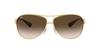 RB3386 001/13 67 Pilot Sunglasses Gold Frame Brown Gradient Dark Brown Lenses