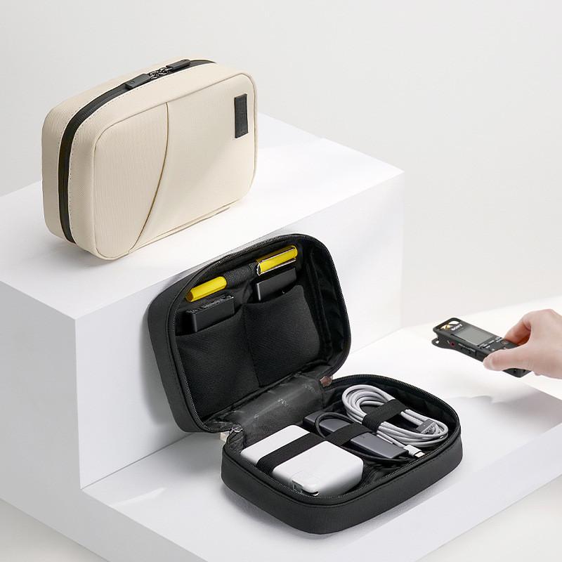 Digital Travel Storage Cube Pu Material Portable Data Cable And Charger Case