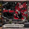Scream Ghostface Personalized Tapestry Support Custom Name, Wall Art Home Decoration