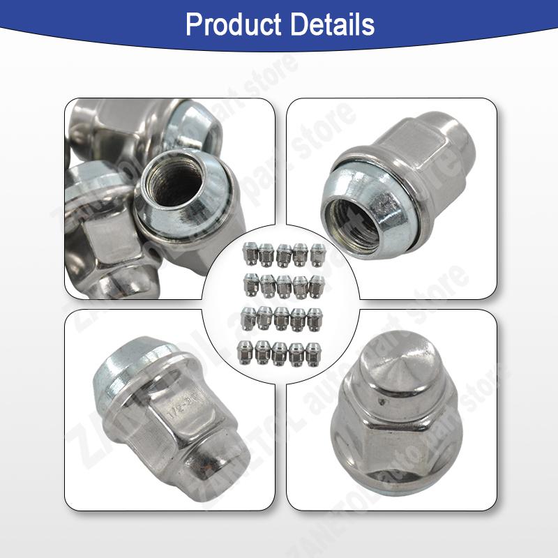 6036747AA 12733325 2823848 4004067 4005694 4006742 ZANETOL Wheel Nut for JEEP GRAND CHEROKEE 1994~2010 for DODGE DAKOTA 1997~04
