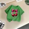 Children's Casual Short-sleeved T-shirt - Summer Girl's Cute Cherry T-shirt