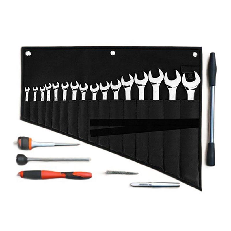 Органайзер для гаечных ключей, Сумка-скрутка для инструментов – 16 карманов, Водонепроницаемая ткань Оксфорд, Органайзер-скрутка для гаечных ключей для гаража, мастерской, домашнего ремонта