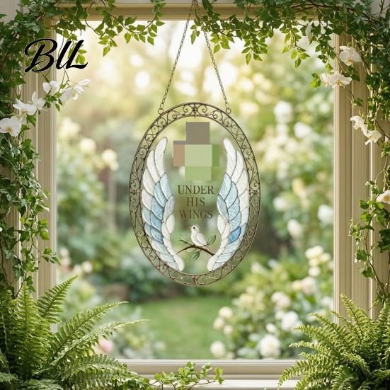 Colorful Light Catcher for Patio Sea Glass Style Acrylic Suncatcher, Catching Hanging Ornament, Decorative Suncatcher Ornament Sun Home Balcony Garden