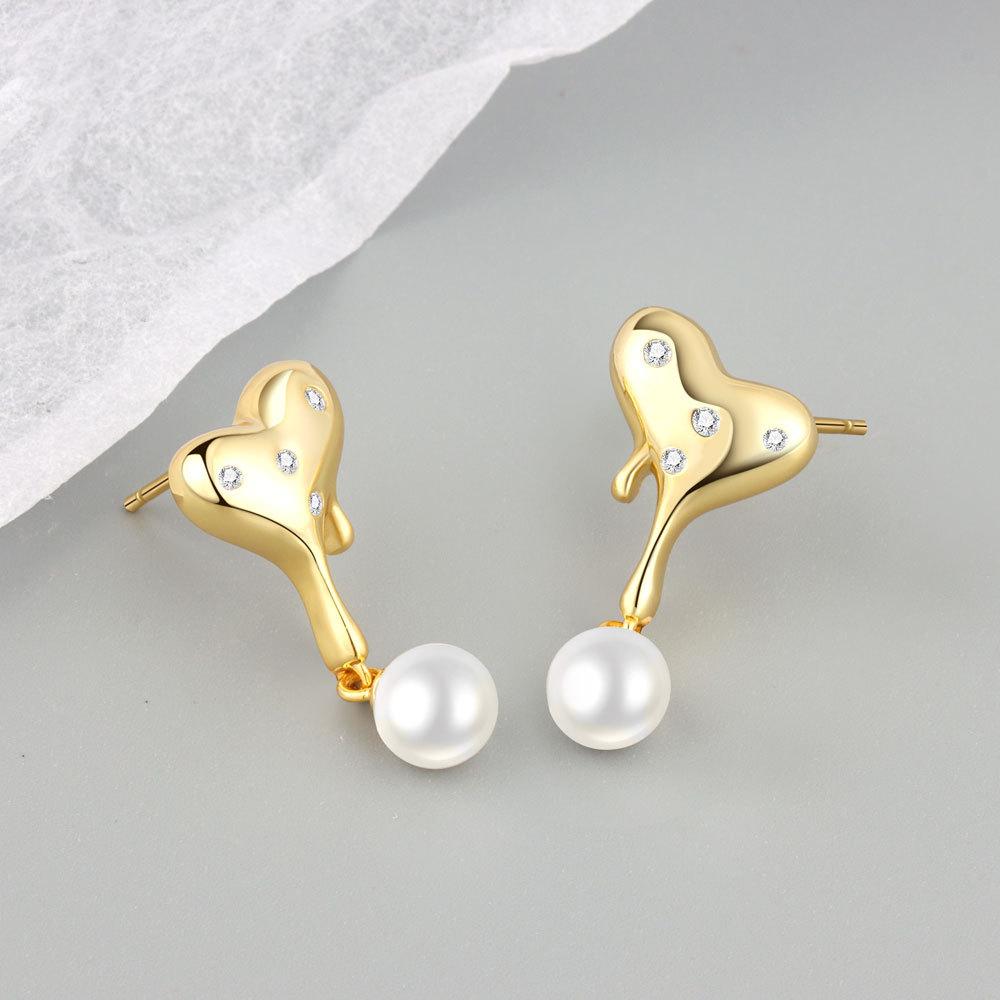 925 Sterling Silver Heart Hoop Earrings Stud Earrings Silver Women Star Butterfly Earrings for Women Jewelry Gift E357