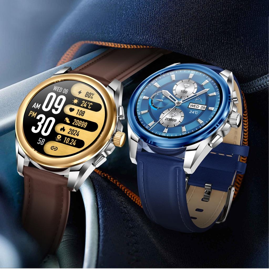 Rainbuvvy KC83 Bluetooth Call Smartwatch 1.43-дюймовый круглый экран JL7013A6 Android 1ATM водонепроницаемые часы 450 мАч поддержка нескольких языков пульсометр