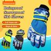 Children Cartoon Full Finger Windproof Ski Mittens Skiing Gloves Snowboarding Skiing Accessories