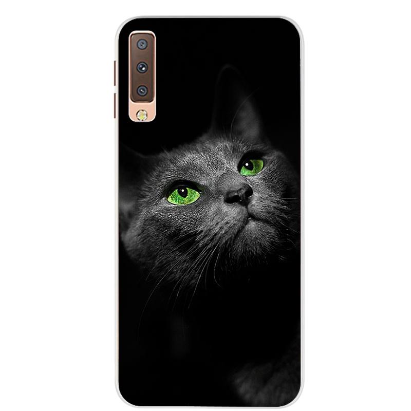 Чехлы для Samsung Galaxy A7 2018, силиконовый цветной чехол для телефона, чехол для Samsung A7 2018 A750 A750F, защитный корпус 6,0 дюймов