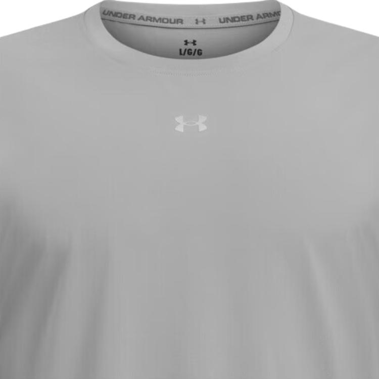 Under Armour Крутая сетчатая свободная майка с круглым вырезом, универсальный жилет без рукавов, мужские топы, современный серый 6007548-011