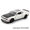 1:32 Challenger SRT Hellcat Игрушечные Машинки Модели Сплав Литье под Давлением со Светом Музыкой Миниатюрный Транспорт Машинка с Оттягиванием Колеса Подарки на День Рождения