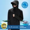 Men's 2024 Summer Ice Silk UV-Protective Ultra-Thin Breathable Outdoor Fishing Jacket