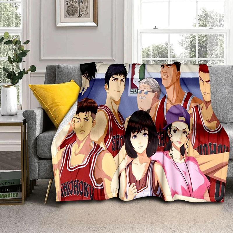 Баскетбольное аниме Slam Dunk, мультяшное одеяло, мягкое одеяло для дома, спальни, кровати, дивана, пикника, путешествия, офиса, одеяло, детское одеяло
