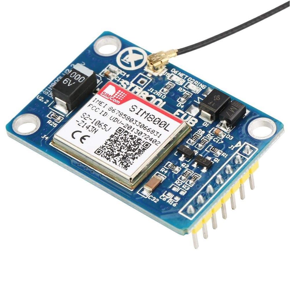 Беспроводной четырехдиапазонный GSM-модуль SIM800L 5V с IPX-антенной для IoT