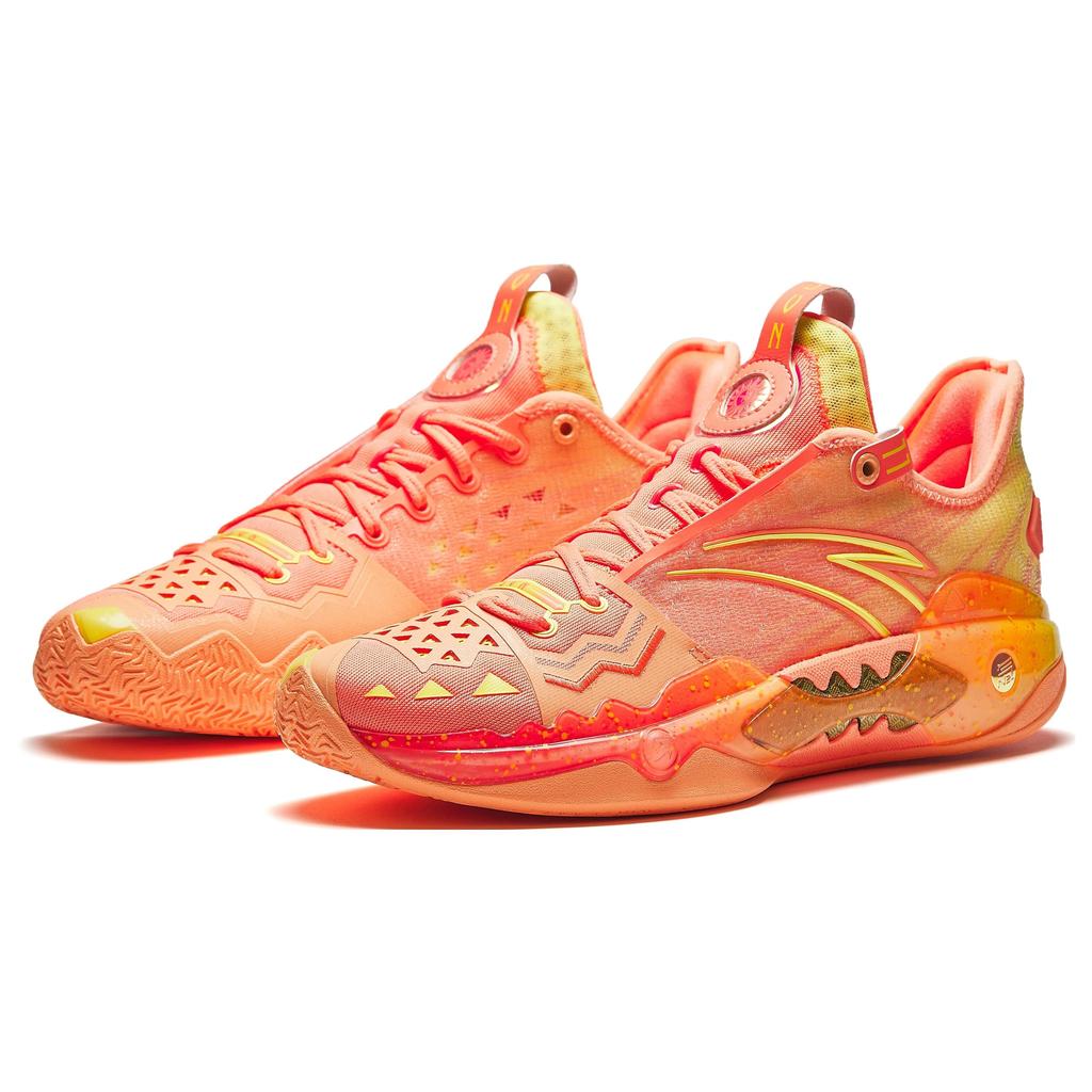 Anta Shock Wave 5 Pro 'Sun' (Unisex) Fluorescent Tangerine / Fluorescent Light Orange Basketball Shoes 112411111S 2