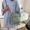 Women Bag Middle Shoulder Bag Korean Style Drawstring Bucket Bag Casual Light Youth Crossbody Bag