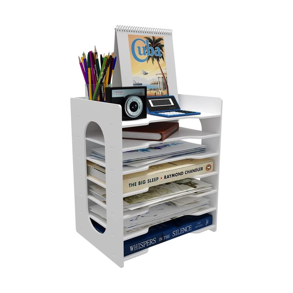 PUNCIA Документ 7 Письмо Настольный Файл для Документов Настольный Сборный Документ Настольный Документ Канцелярские Принадлежности Кейс, Горизонтальный, Ярусы, Кейс, А4,