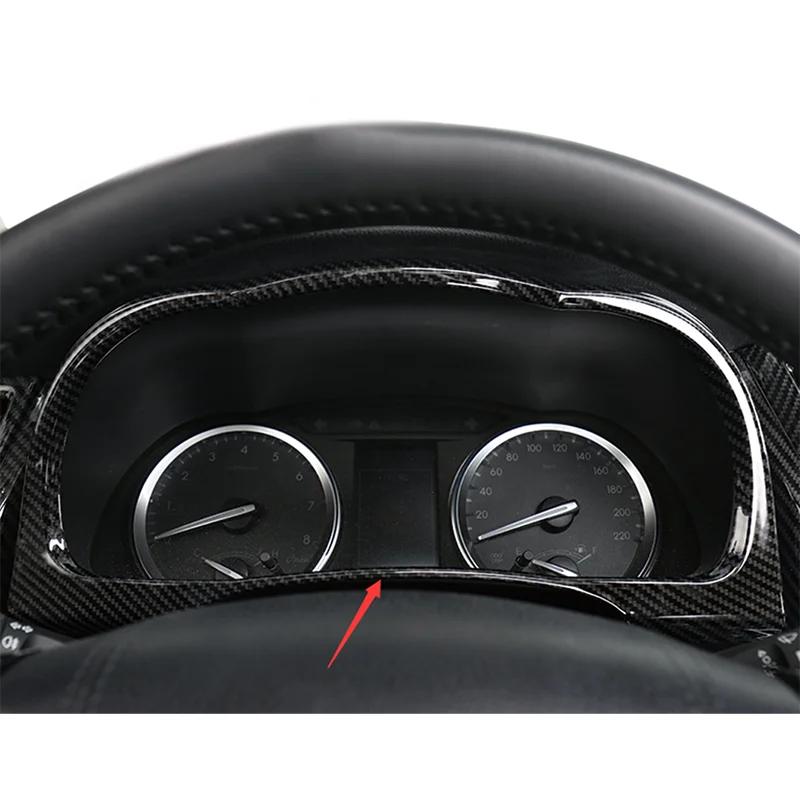Для Toyota Highlander 2015-стайлинг автомобиля, внутренняя панель из углеродного волокна, приборная панель, рамка экрана, накладка, украшение
