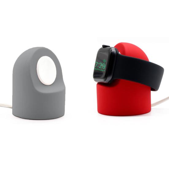 Подставка для умных часов, гибкий силиконовый кронштейн для зарядки умных часов, портативный поворотный держатель для часов для IWatch