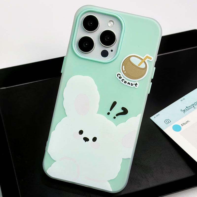 Zhitai iPhone 16 Pro Max Jelly Skin: Совместимо с iPhone 11-15; Чехол с мультяшным дизайном