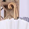 New Simple and Fashionable Small and Fresh 16-bone Straight Rod Umbrella Wooden Handle Long Handle Umbrella Umbrella