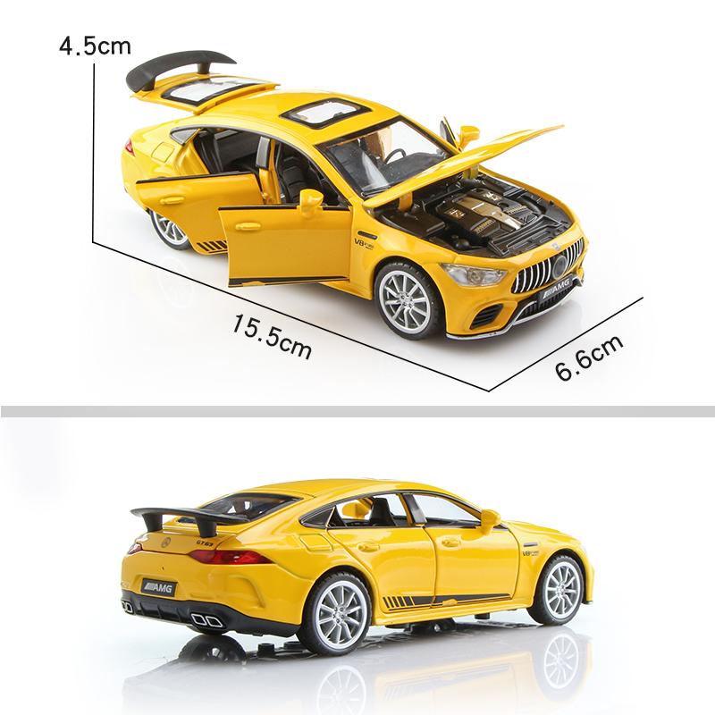 Mercedes Benz GT63 AMG Купе Симуляция Литые и Игрушечные Транспортные Средства Звуки и Свет Машинка с Инерционным Двигателем 1:32 Подарки из сплава для детей