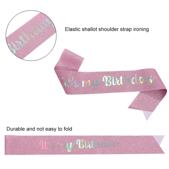 2 шт./компл., женская корона с днем ​​рождения, повязка на голову со стразами, набор, диадема на день рождения, для вечеринок для девочек