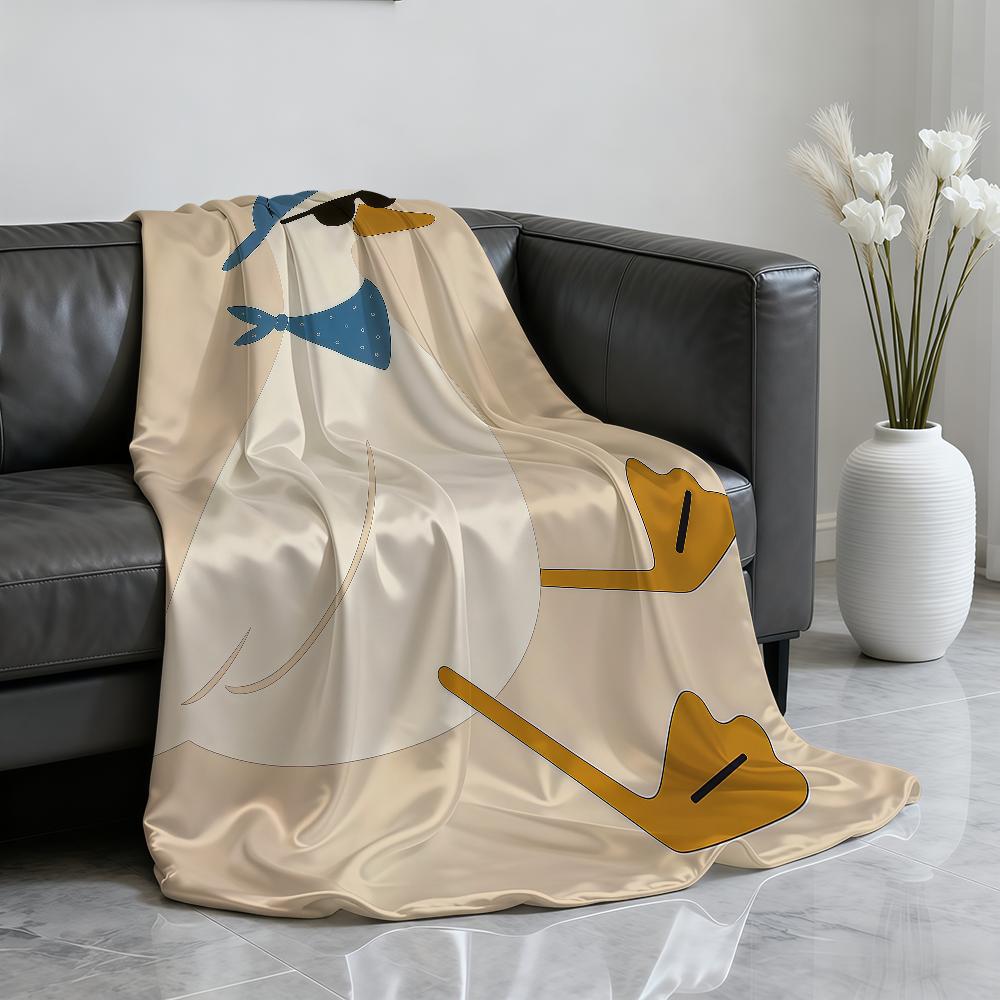 Милые животные утка гусь Плед Для Мягкий Плед для Пикника Кровать Диван Дом Спальня Уютный Теплый Комфортный