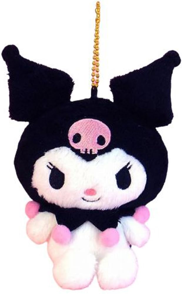 Nakajima Corporation Sanrio Fluffy Plush Kuromi Mascot 147950-20