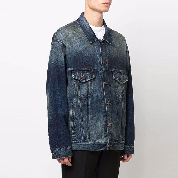 Balenciaga Джинсовая куртка мужская синяя 671889TJW754021