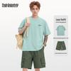 Ice Cotton Top & Workwear Shorts Set