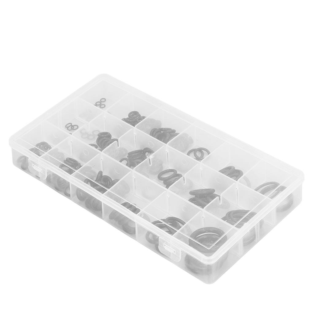 Набор из 225 шт. NBR уплотнительных колец, ассортимент, уплотнительные прокладки, шайбы для автомобилей, гидравлики, пневматики