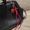 Creative Heart Bag Pendant Mobile Phone Lanyard Colorful Braided Rope Keychain Pendant Backpack Decor Accessories