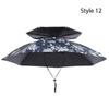 Waterproof Umbrella Cap Double-layer Windproof Head Umbrella Hat Fishing Umbrella Hat  Unisex