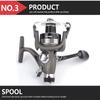 11BB Spinning Fishing Reel Fishing Wheel for Saltwater Metal Spool Fishing Reels Pesca Fishing