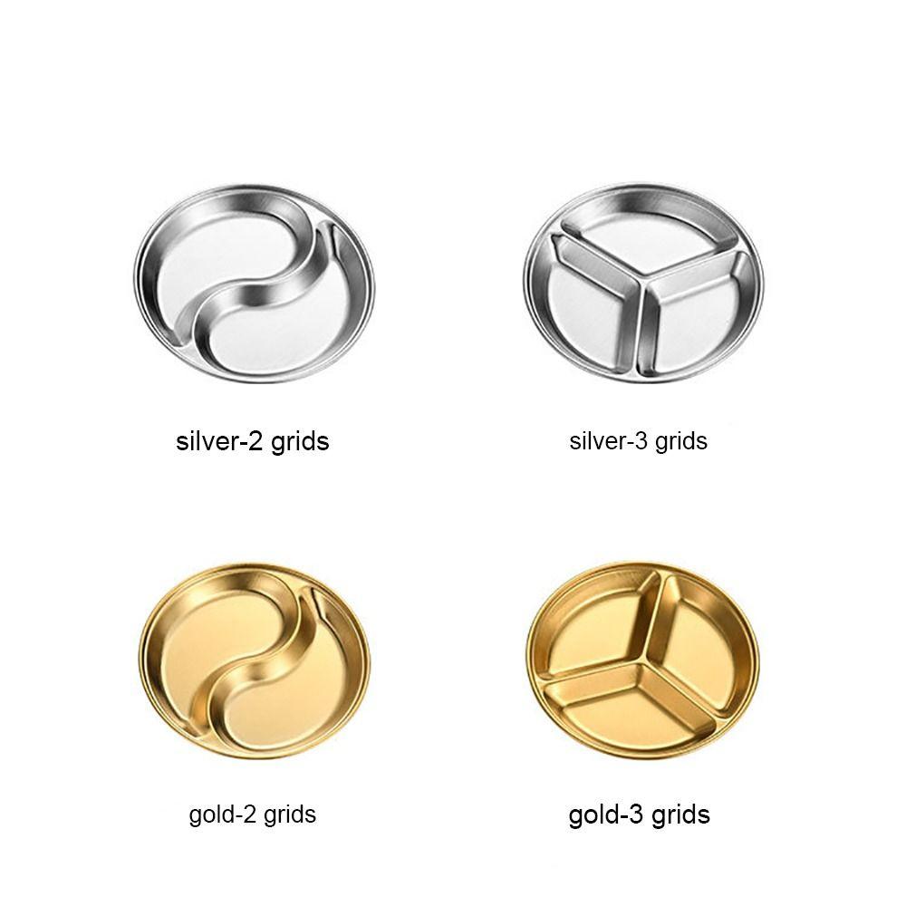 Gold Silver Sauce Plate Stainless Steel Seasoning Tray High Quality Sauce Dishes Resturant
