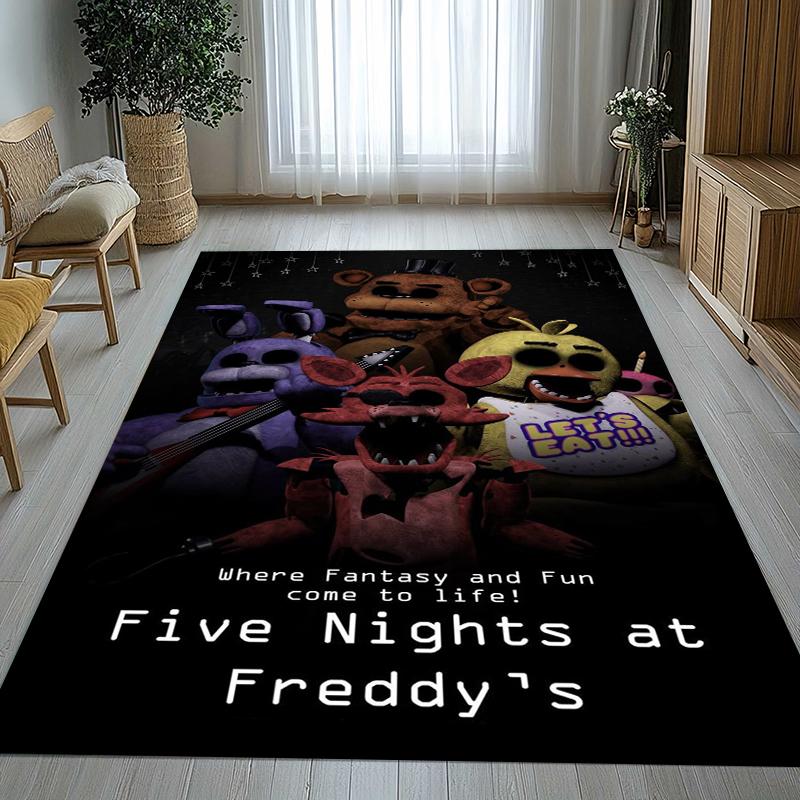 Хоррор Фредди F-FNAF Игры Гостиная Нескользящий Ковер Мягкий Ковер для Спальни Детской Игровой Комнаты Дивана, Домашний Декор Придверный Коврик Подарок